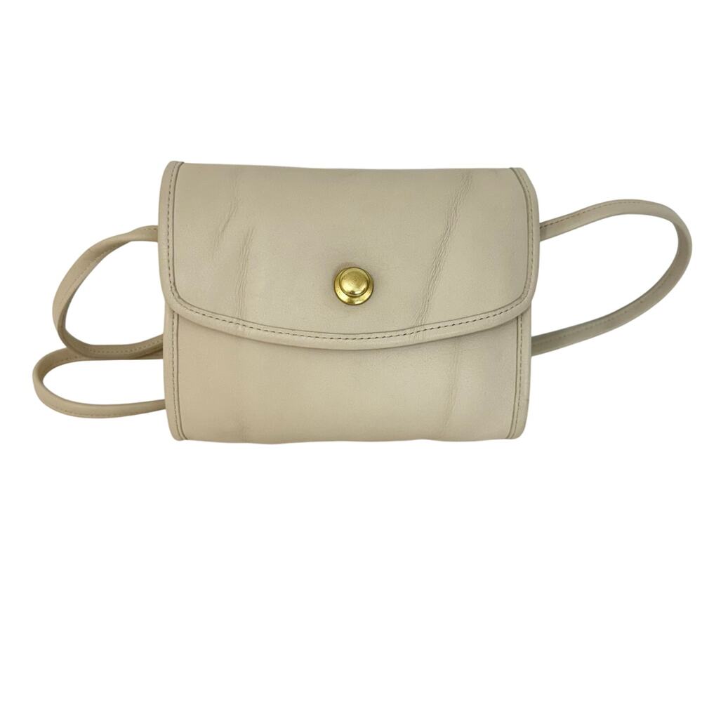 Coach USA Vintage Chrystie Leather Mini Crossbody Bag in Bone 0349-210